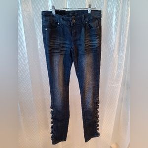 Black Crystal Jeans Size 5